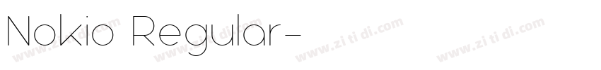 Nokio Regular字体转换